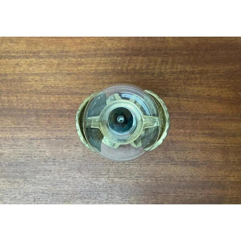 Metal Mid-Century German Bronze Ornamental Oil Lamp from Gilde, 1960s For Sale