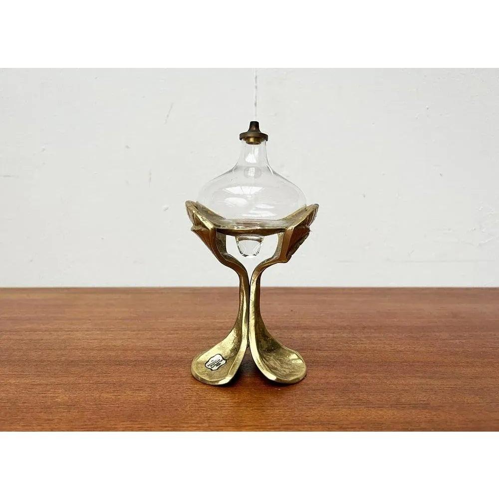 Mid-Century German Bronze Ornamental Oil Lamp from Gilde, 1960s For Sale 1