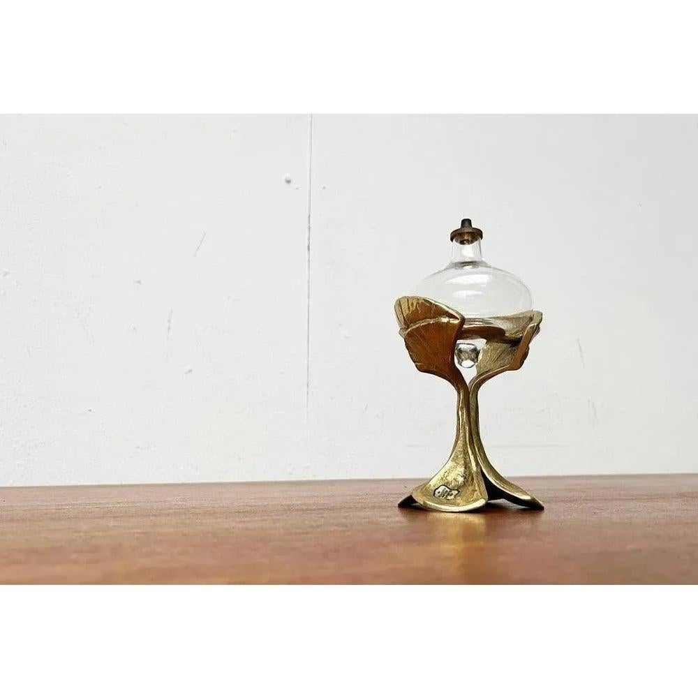 Mid-Century German Bronze Ornamental Oil Lamp from Gilde, 1960s For Sale 3