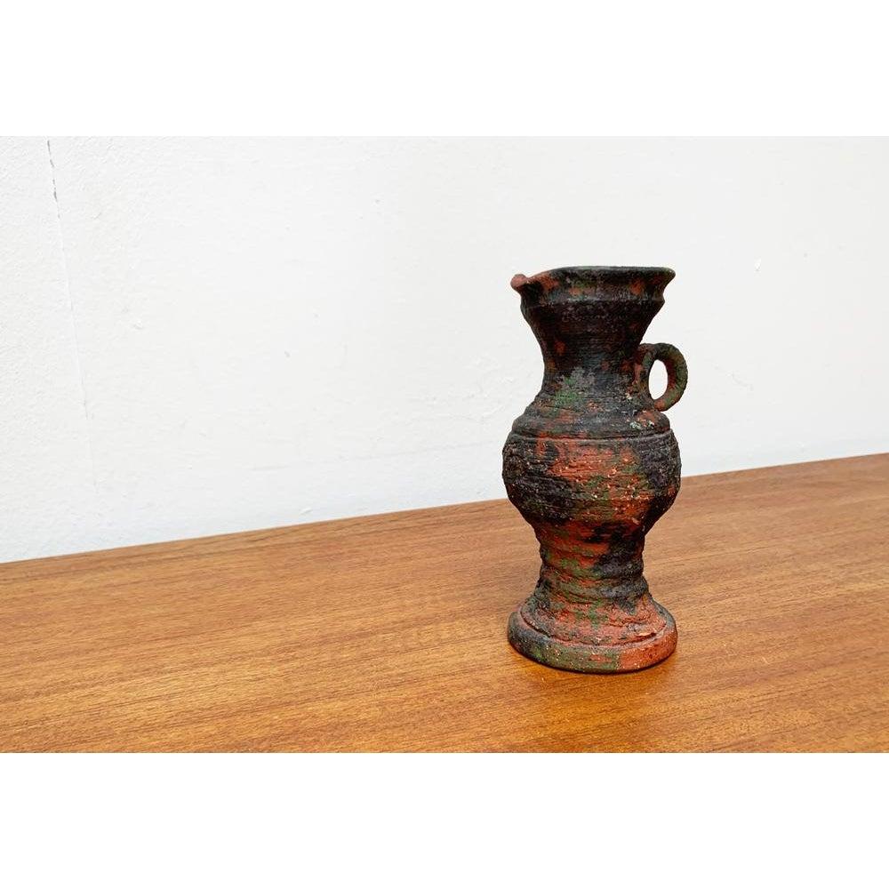 20th Century Mid-Century German Brutalist Carafe Vase in the style of Gerhard Liebenthron For Sale