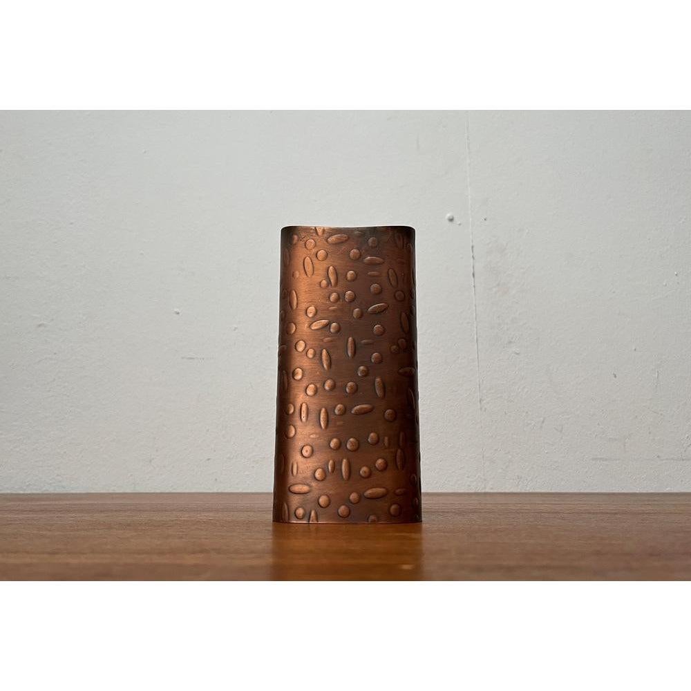 Mid-Century German Brutalist Copper Vase from Mussbach, 1960s For Sale 5