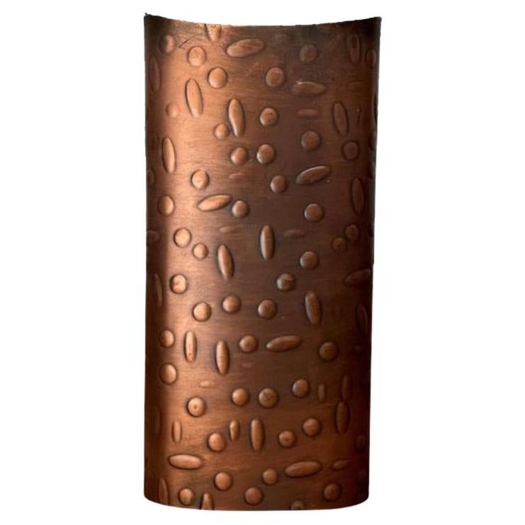 Mid-Century German Brutalist Copper Vase from Mussbach, 1960s