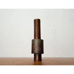 Mid-Century German Brutalist Copper Vase or Candleholder, 1960s