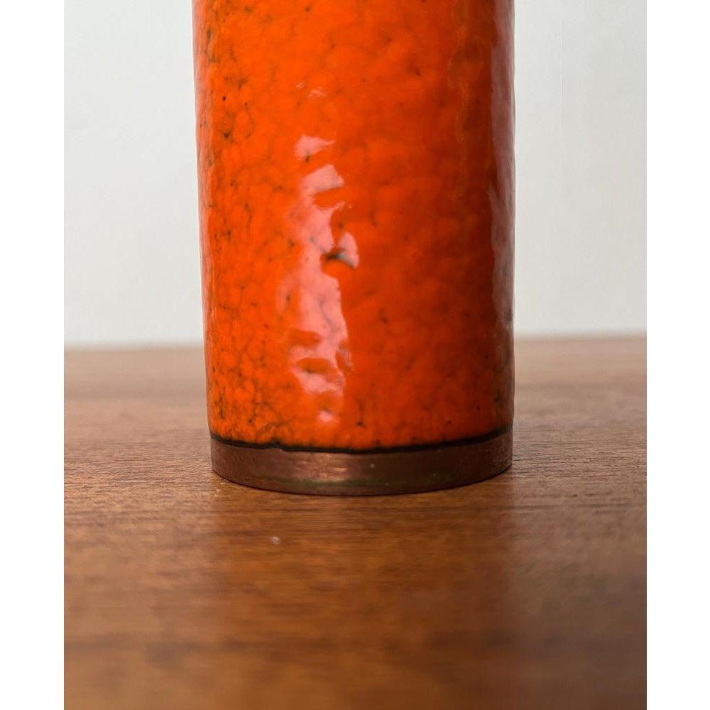 Vase en cuivre de lave gras Brutalist allemand du milieu du siècle, années 1960 en vente 4