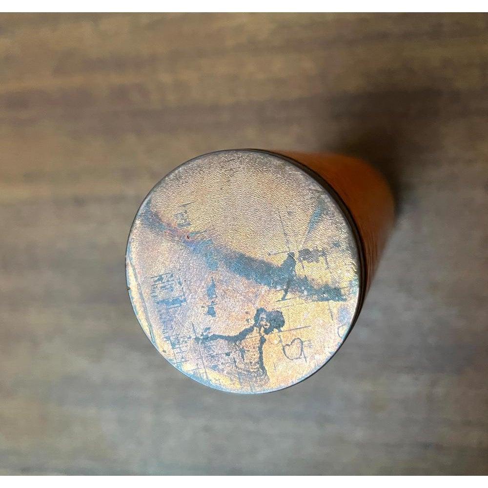 Vase en cuivre de lave gras Brutalist allemand du milieu du siècle, années 1960 en vente 5