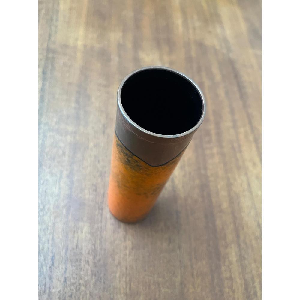Vase en cuivre de lave gras Brutalist allemand du milieu du siècle, années 1960 en vente 2