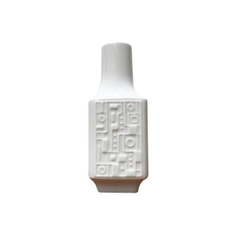 Mid-Century German Brutalist Porcelain Vase from Wunsiedel Bavaria, 1960s