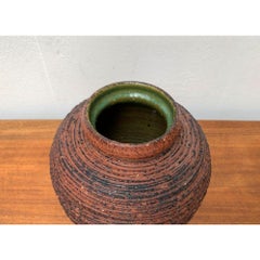 Mid-Century German Brutalist Schamotte Series Vase from Spara Keramik, 1960s