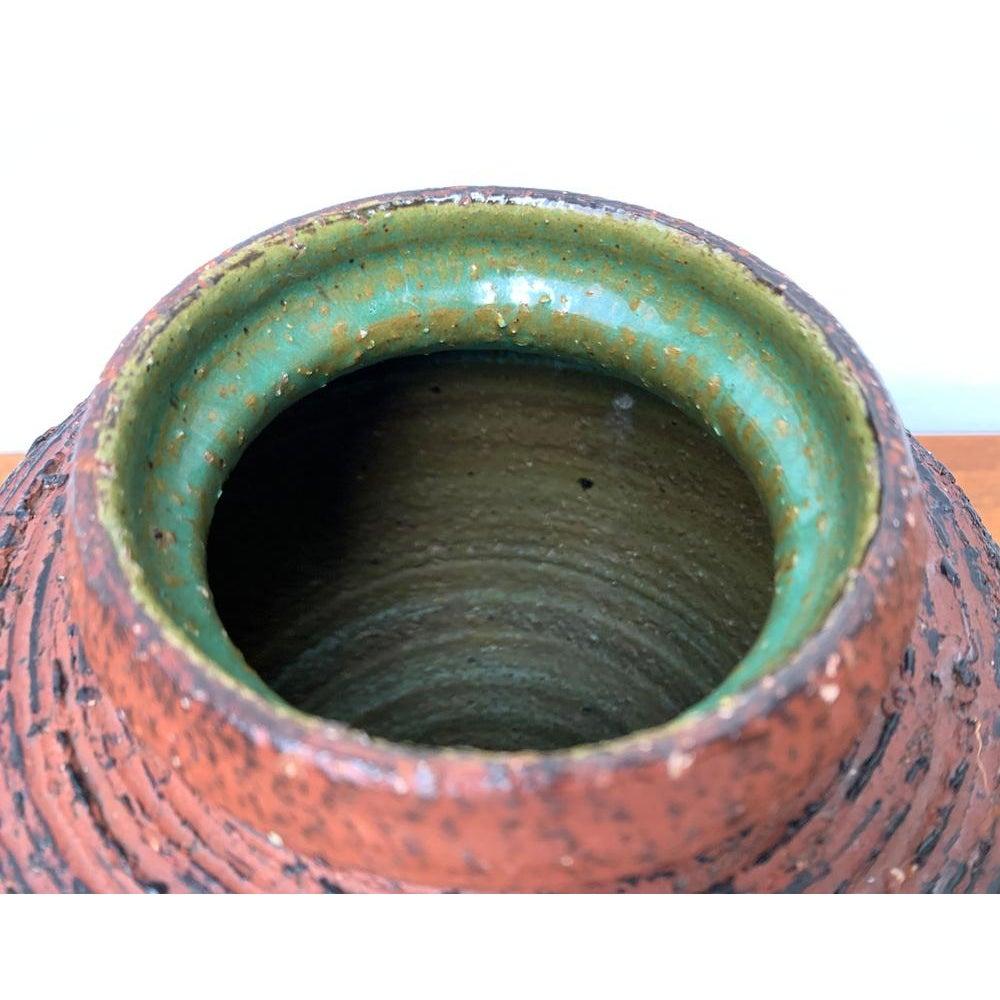 20th Century Mid-Century German Brutalist Schamotte Series Vase from Spara Keramik, 1960s For Sale