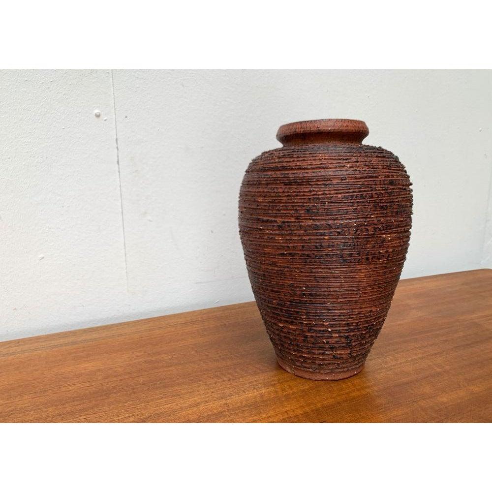 Ceramic Mid-Century German Brutalist Schamotte Series Vase from Spara Keramik, 1960s For Sale