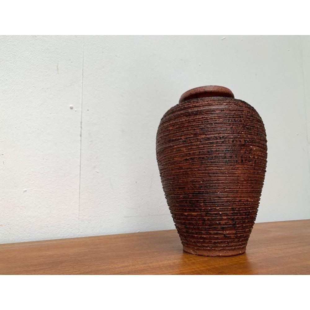 Mid-Century German Brutalist Schamotte Series Vase from Spara Keramik, 1960s For Sale 1