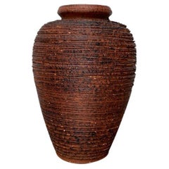 Vase de la série Schamotte brutaliste allemande du milieu du siècle dernier de Spara Keramik, années 1960