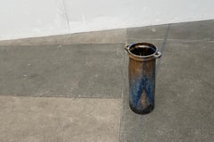 Mid-Century German Brutalist Studio Pottery Floor Vase by Gerhard Liebenthron