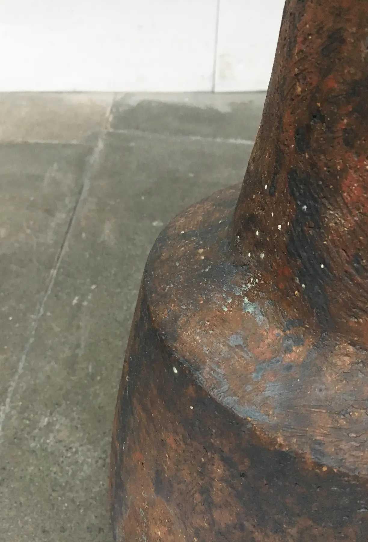 Mid-Century German Brutalist Studio Pottery Floor Vase by Gerhard Liebenthron For Sale 5