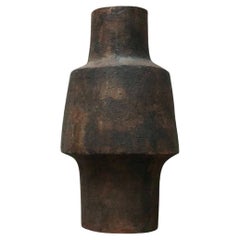 Brutalistische Studio Pottery Bodenvase von Gerhard Liebenthron aus der Jahrhundertmitte