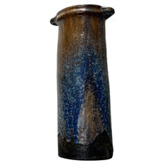 Mid-Century German Brutalist Studio Pottery Floor Vase by Gerhard Liebenthron