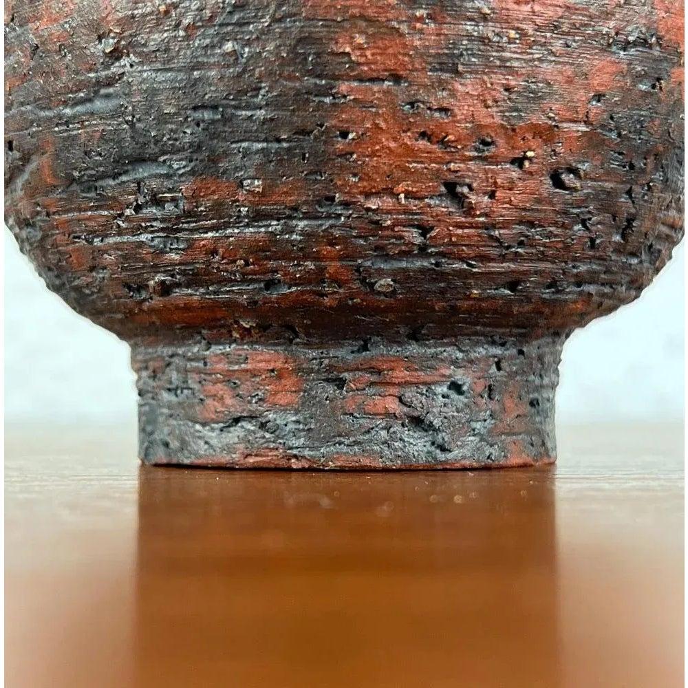 Mid-Century German Brutalist Studio Pottery Tea Canister with Lid, 1960s For Sale 7