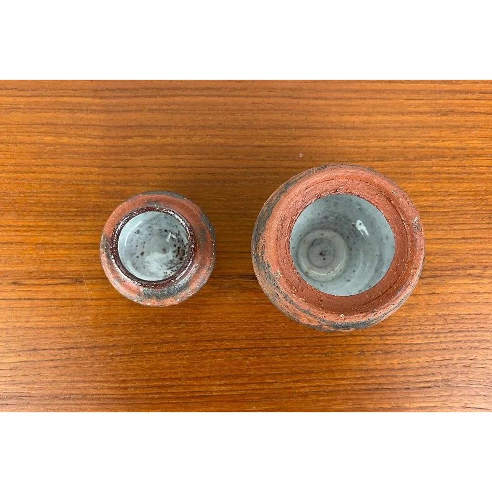 Mid-Century German Brutalist Studio Pottery Tea Canister with Lid, 1960s For Sale 3