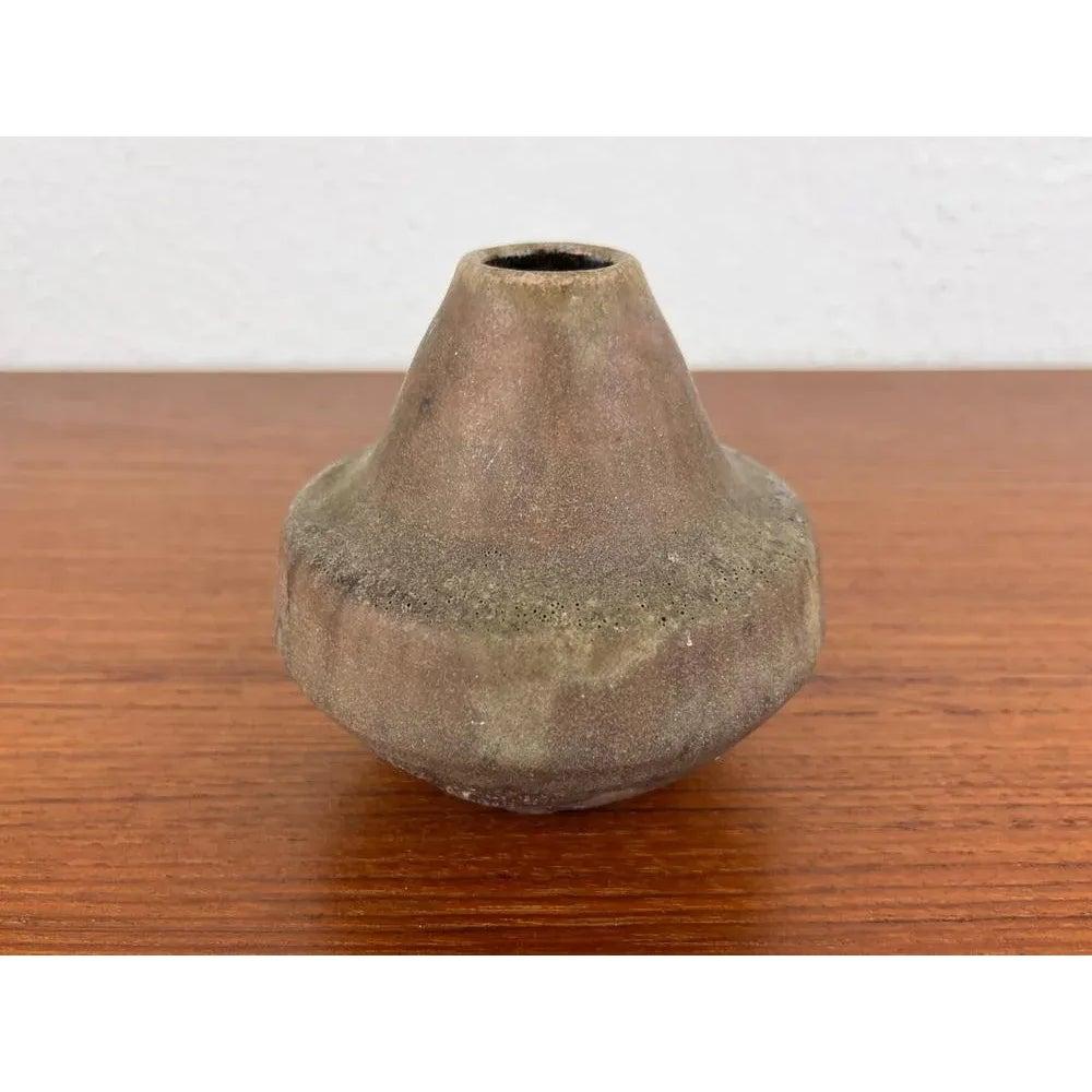 Mid-Century Modern Mid-Century German Brutalist Studio Pottery Vase by Lu and Gerd Grove, 1963 For Sale
