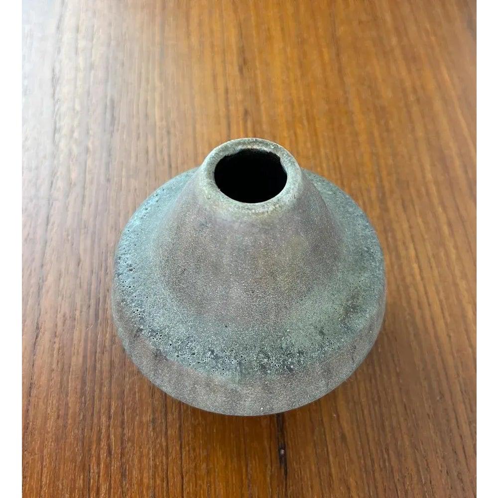 Ceramic Mid-Century German Brutalist Studio Pottery Vase by Lu and Gerd Grove, 1963 For Sale