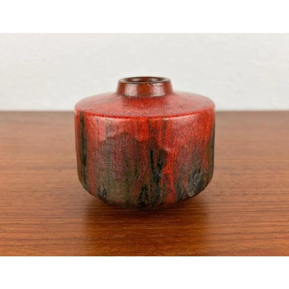20th Century Mid-Century German Brutalist Studio Pottery Vase by Lu and Gerd Grove, 1964 For Sale