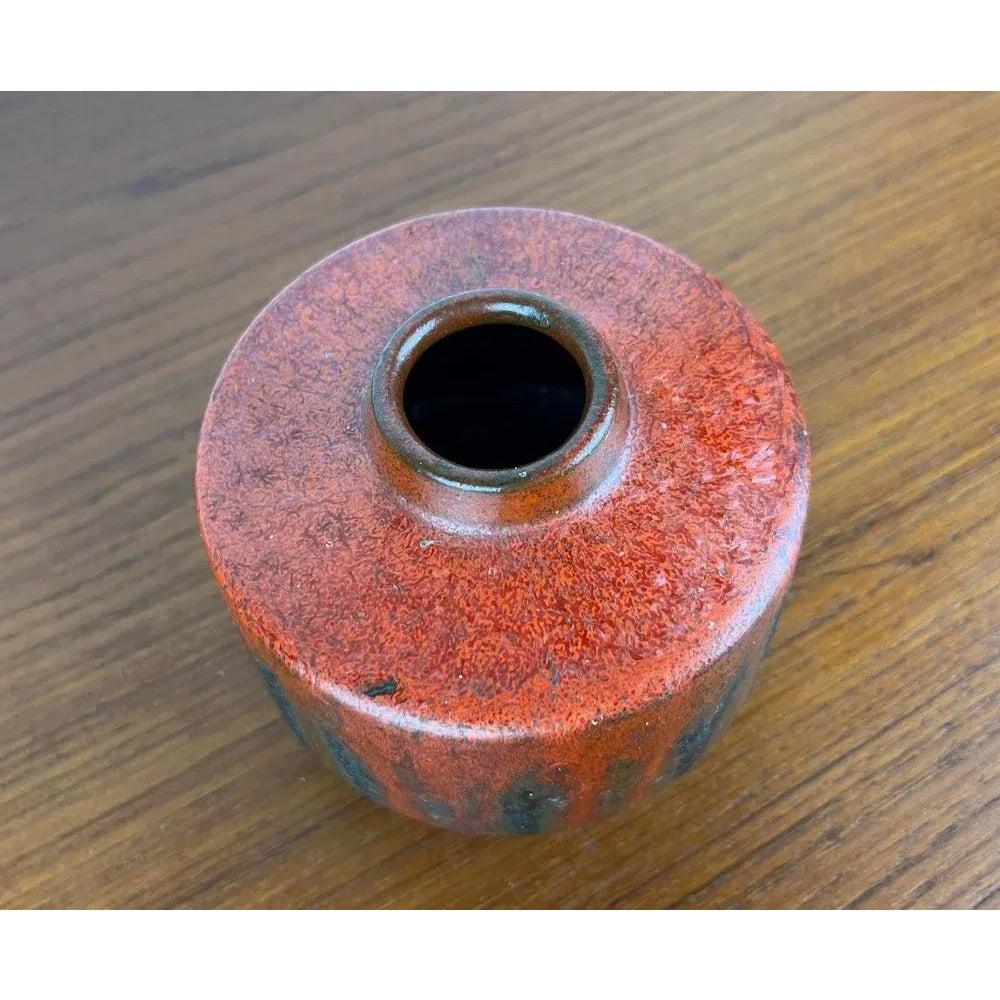 Ceramic Mid-Century German Brutalist Studio Pottery Vase by Lu and Gerd Grove, 1964 For Sale
