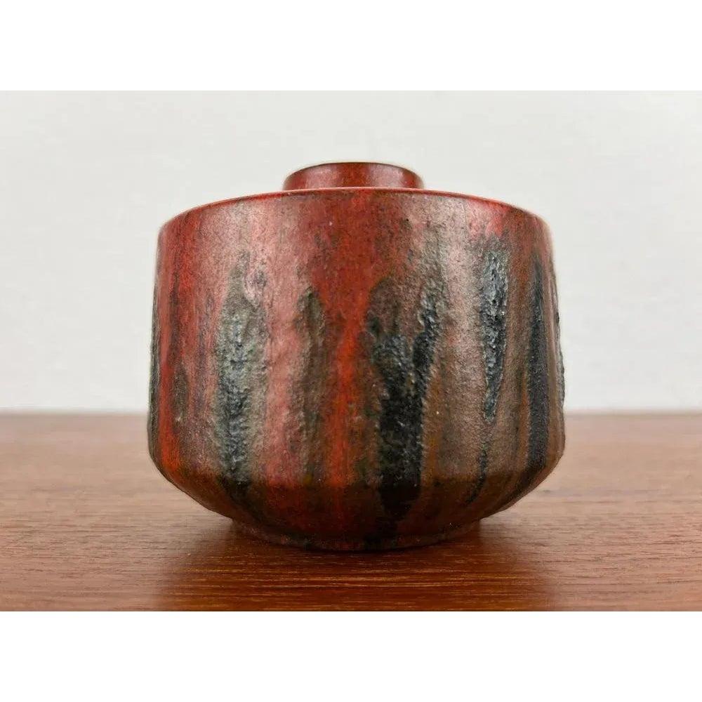 Mid-Century German Brutalist Studio Pottery Vase by Lu and Gerd Grove, 1964 For Sale 3