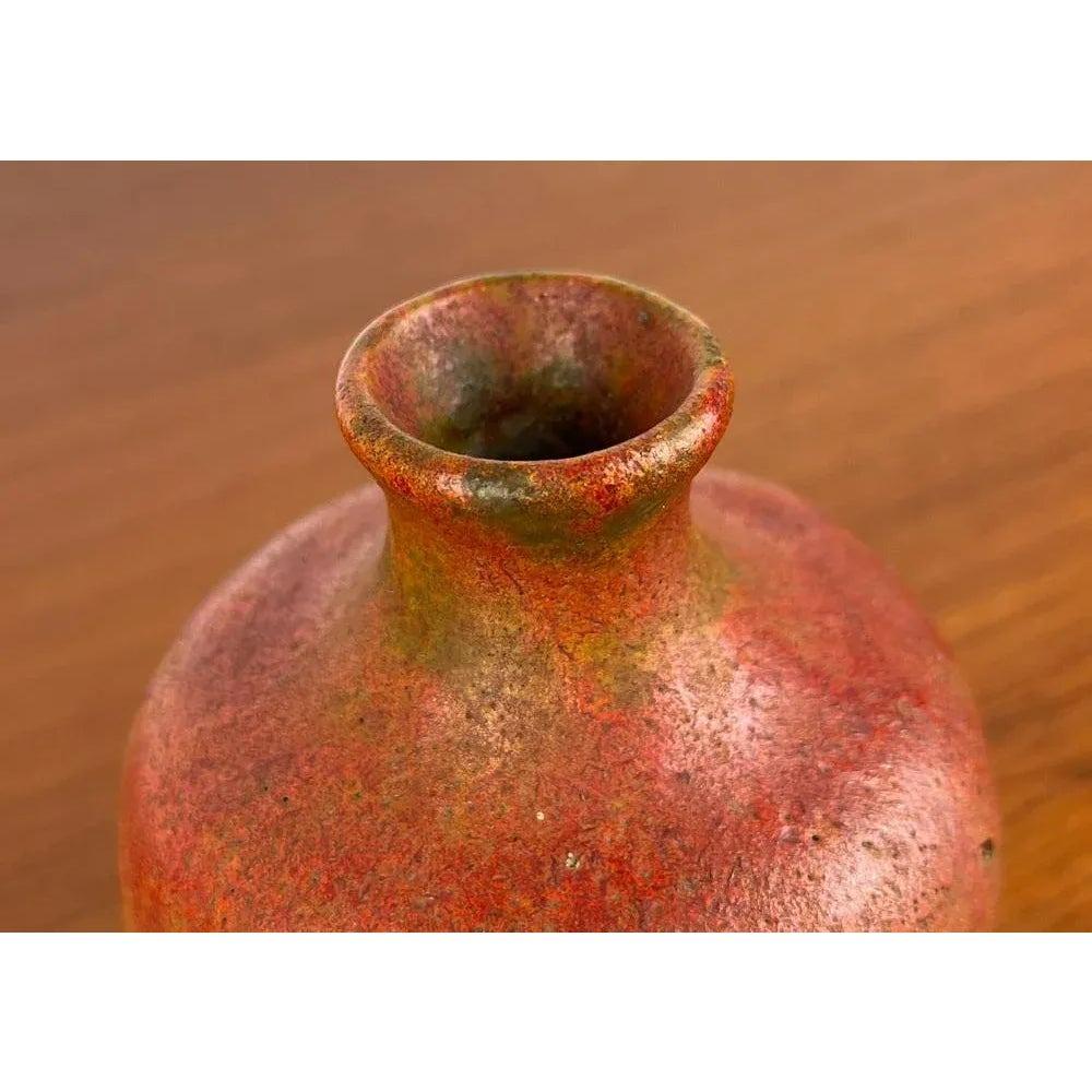 Mid-Century German Brutalist Studio Pottery Vase by Lu and Gerd Grove, 1968 In Good Condition For Sale In Hamburg, DE