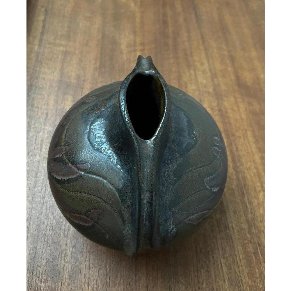 Mid-Century German Brutalist Studio Pottery Vase from Fritz Van Daalen, 1960s For Sale 6