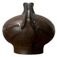 Mid-Century German Brutalist Studio Pottery Vase from Fritz Van Daalen, 1960s