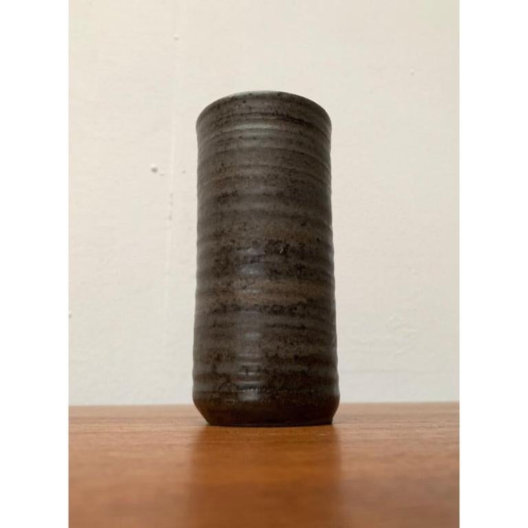 Deutsche brutalistische Studio Pottery Vase aus der Jahrhundertmitte von Petra Töpferei, 1960er Jahre im Angebot 6