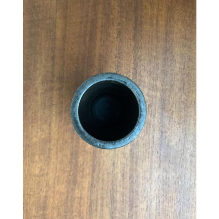 Deutsche brutalistische Studio Pottery Vase aus der Jahrhundertmitte von Petra Töpferei, 1960er Jahre im Angebot 1