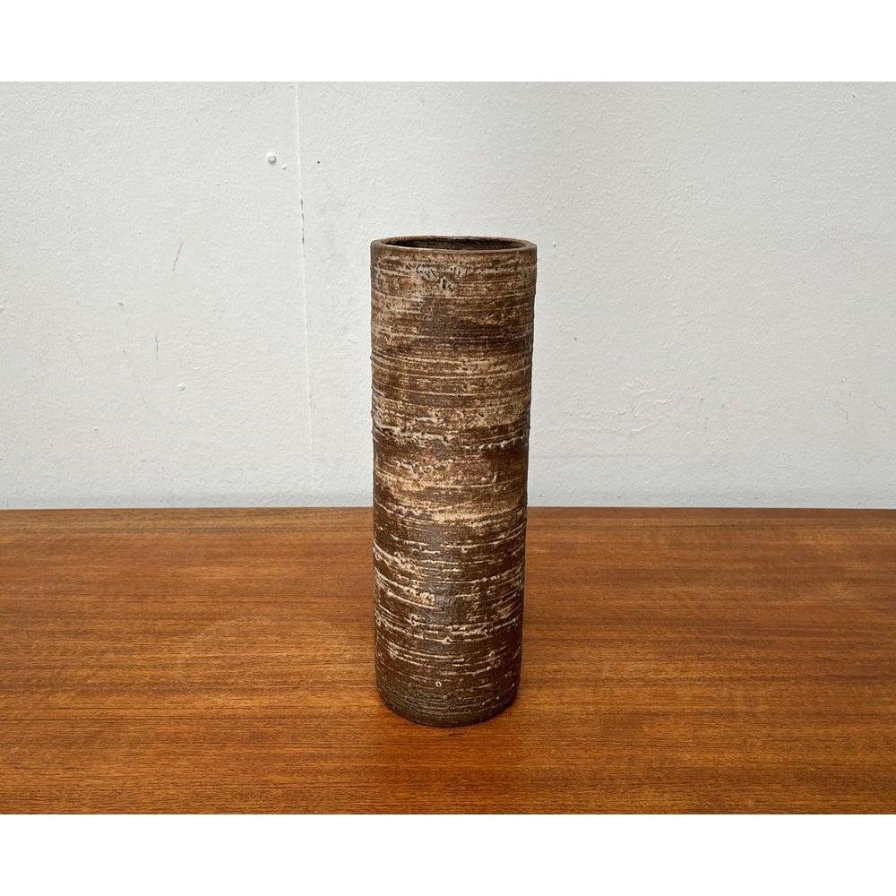 Ceramic Mid-Century German Brutalist Vase from Krösselbach Keramik, 1960s For Sale