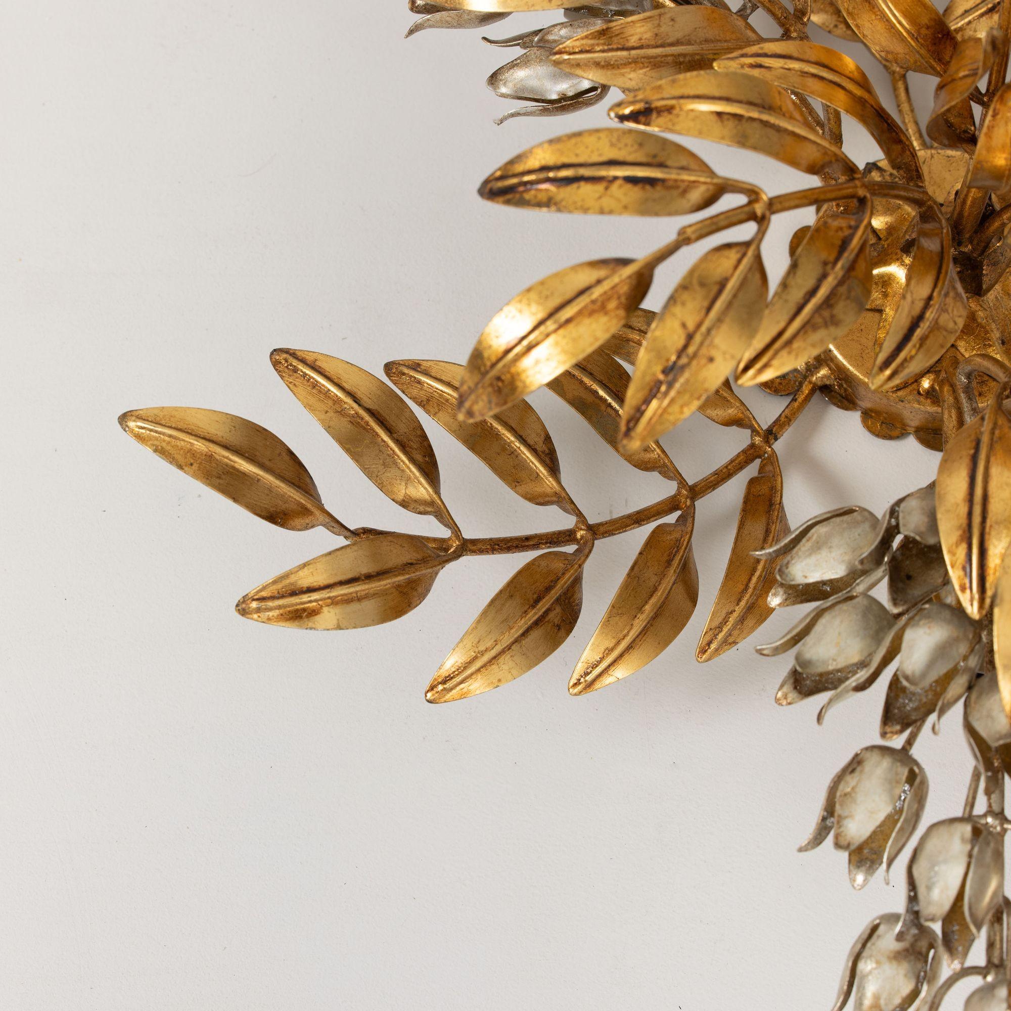Mid Century German Ceiling Light or Wall Sconce Appliqué by Hans Kögl For Sale 5