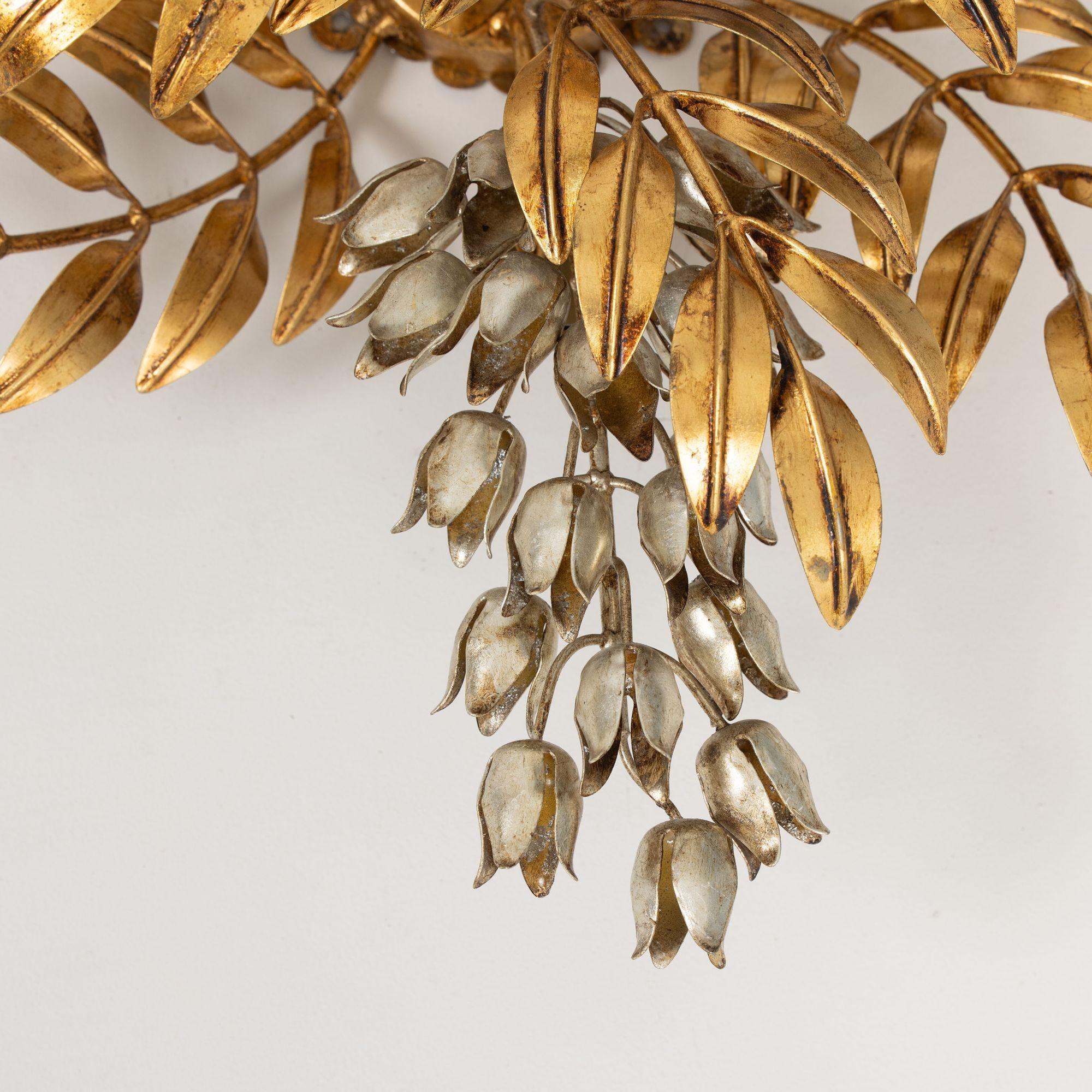 Mid Century German Ceiling Light or Wall Sconce Appliqué by Hans Kögl For Sale 6