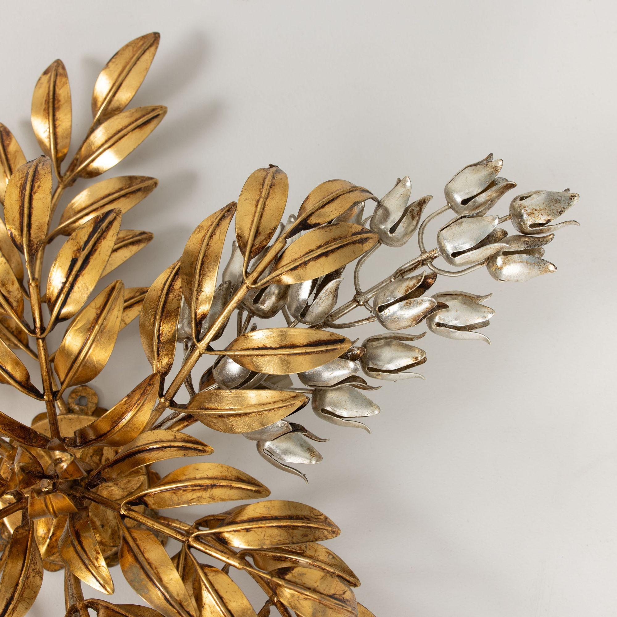 Mid Century German Ceiling Light or Wall Sconce Appliqué by Hans Kögl For Sale 2