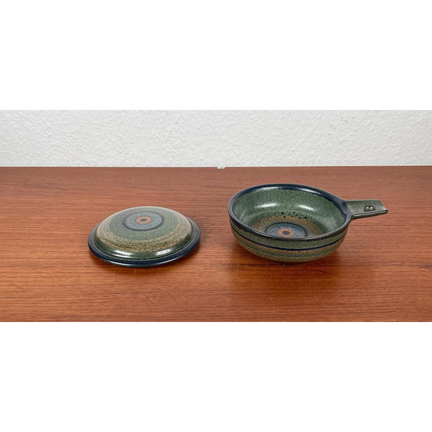 Mid-Century Modern Mid-Century German Ceramic Bowl with Lid, 1960s For Sale
