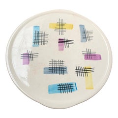 Plato para tartas de cerámica alemana de mediados de siglo de Limburgo, años 60