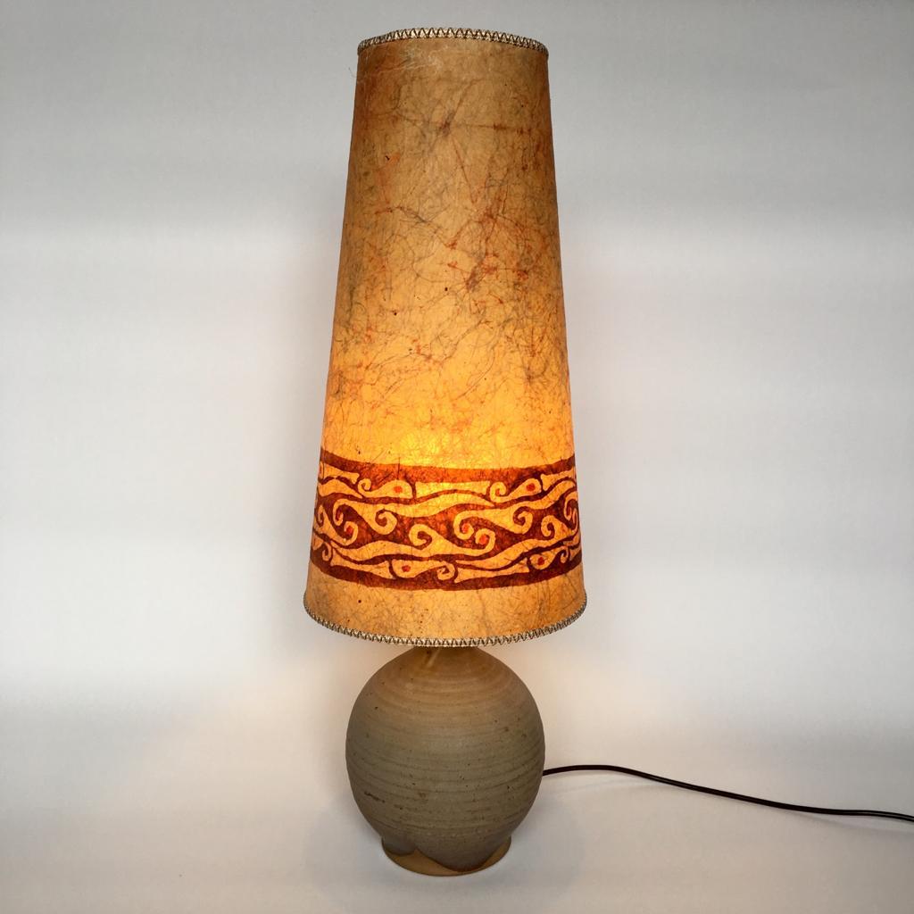 Rustic Midcentury German Ceramic Floor Lamp, 1960s For Sale