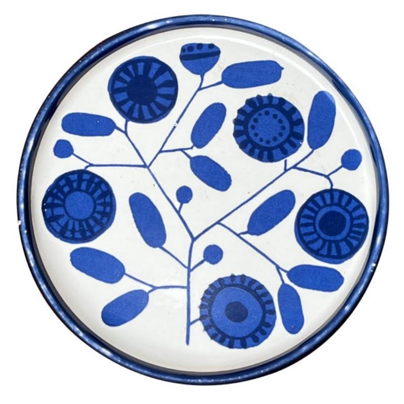 Piattino in ceramica tedesca di metà secolo della serie Stockholm di Melitta, anni '60