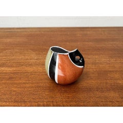 Jarrón de cerámica alemán de mediados de siglo de Krösselbach Keramik, años 60