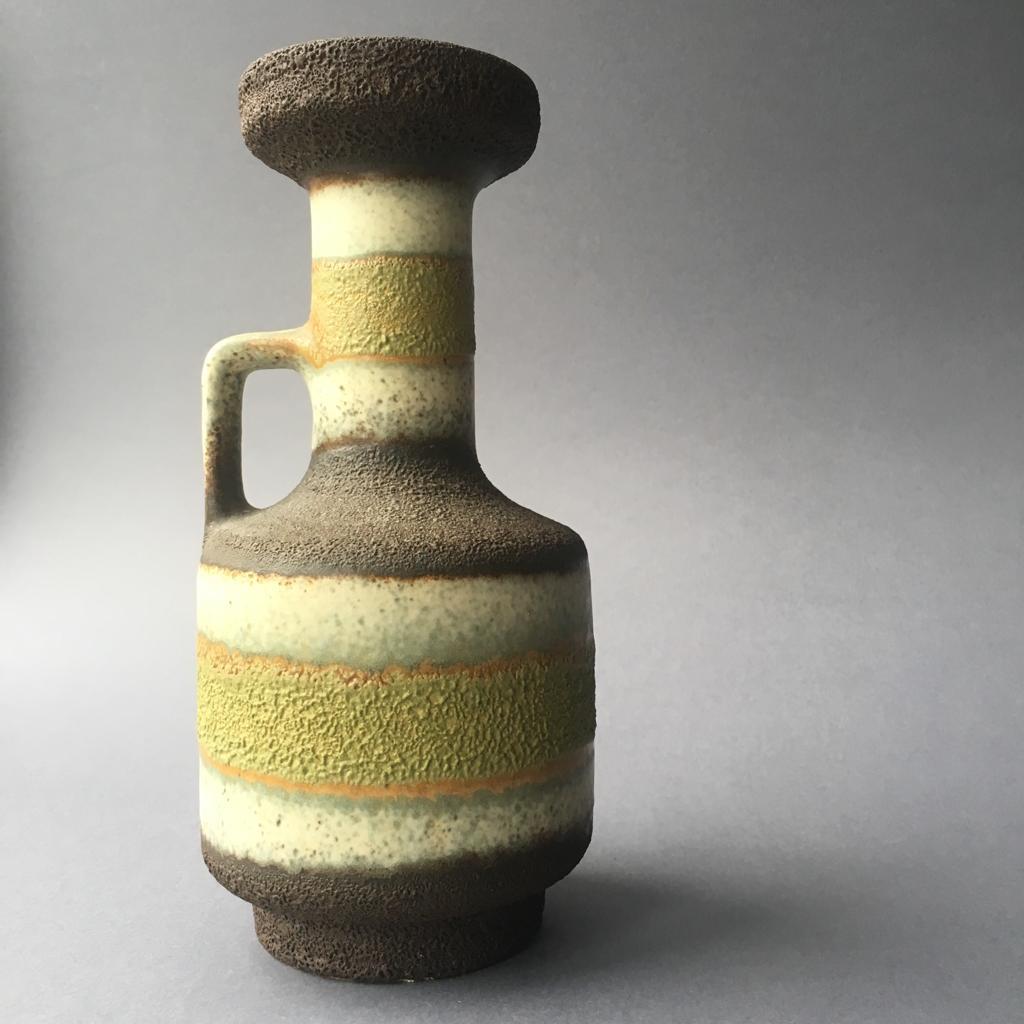 Midcentury German ceramic vase from Ü-Keramik, 1960s. Fat Lava design
Labeled and numbered.