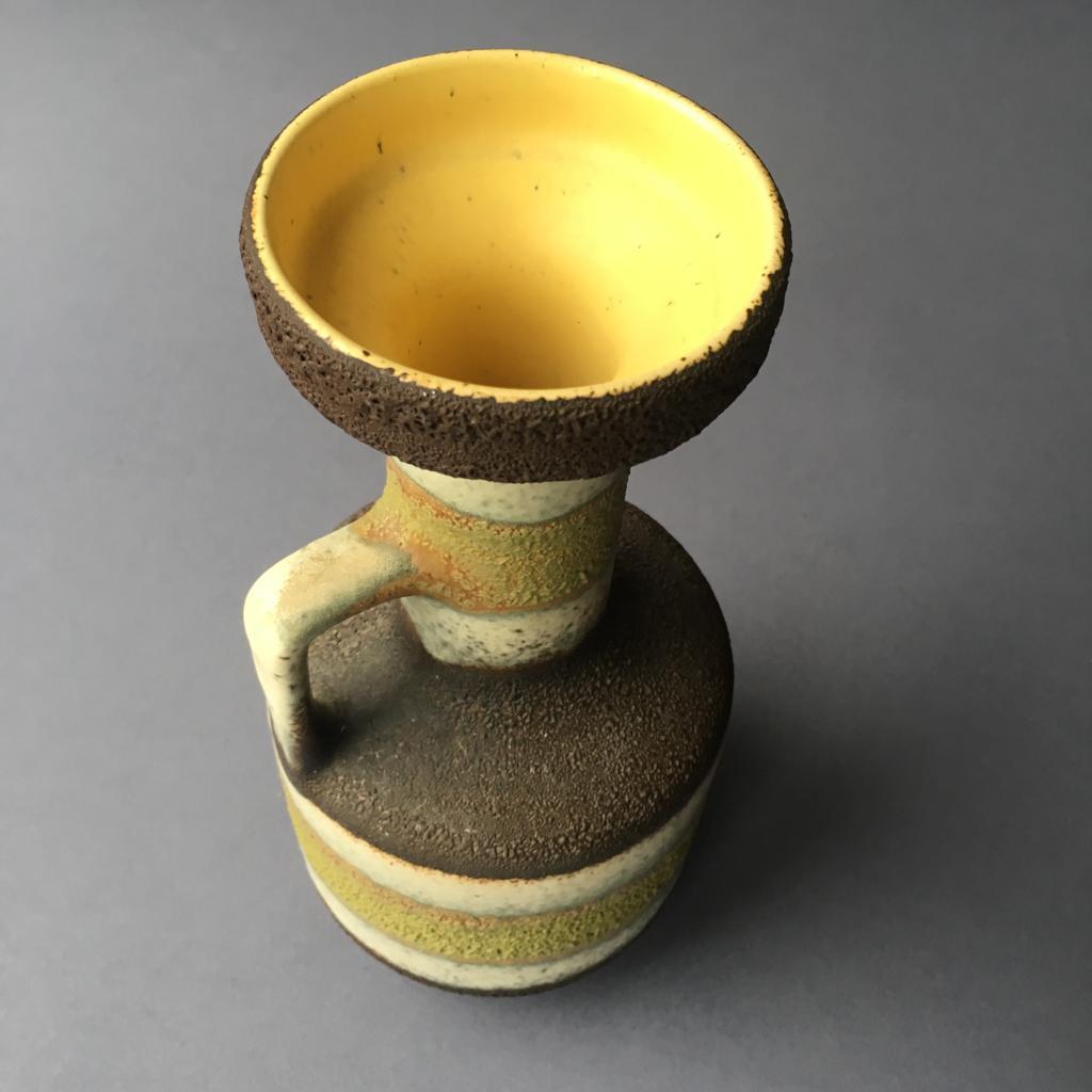 Midcentury German Ceramic Vase from Ü-Keramik, 1960s (Skandinavische Moderne) im Angebot