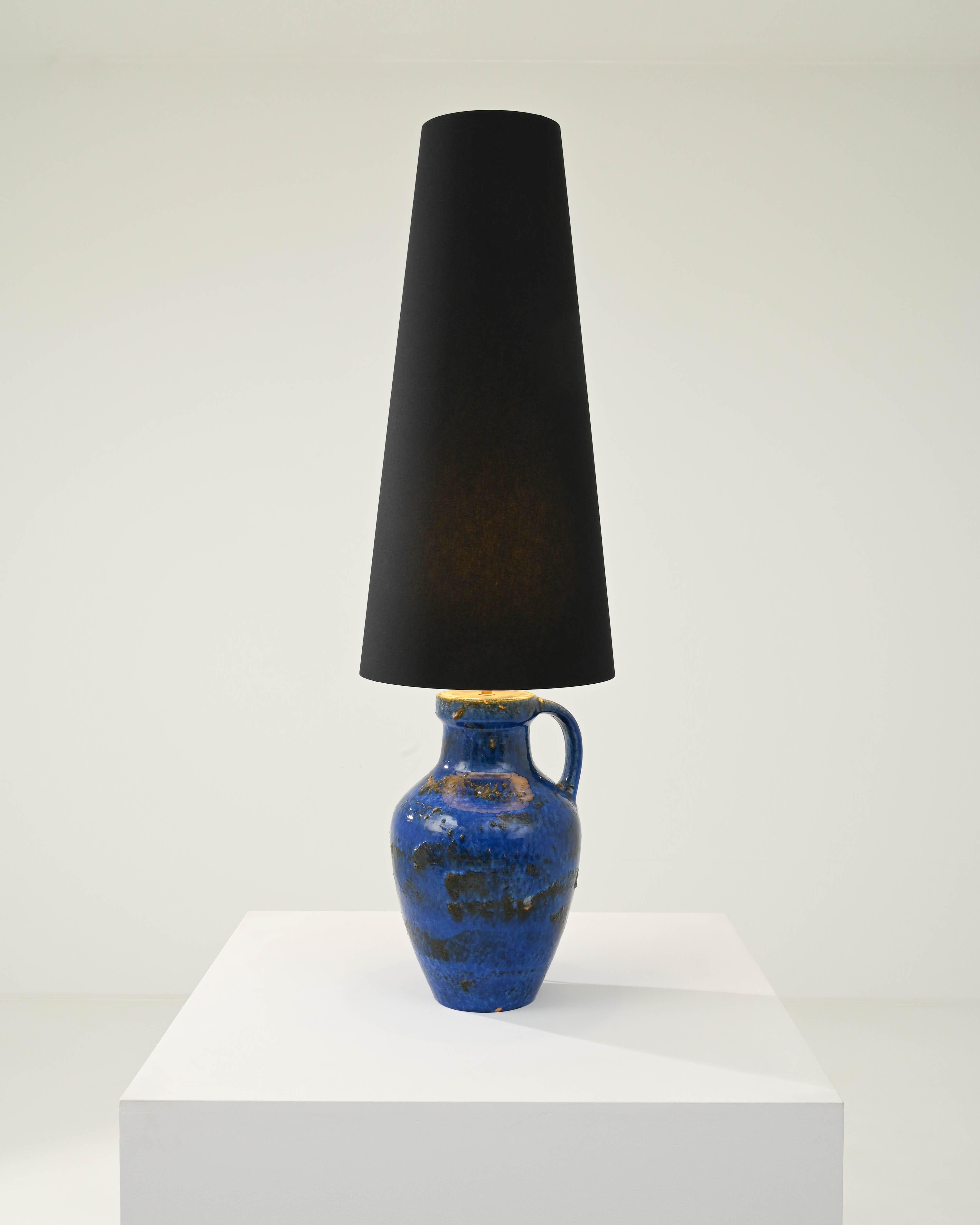 Deutsche Keramikvase Tischlampe aus der Mitte des Jahrhunderts (Moderne der Mitte des Jahrhunderts) im Angebot