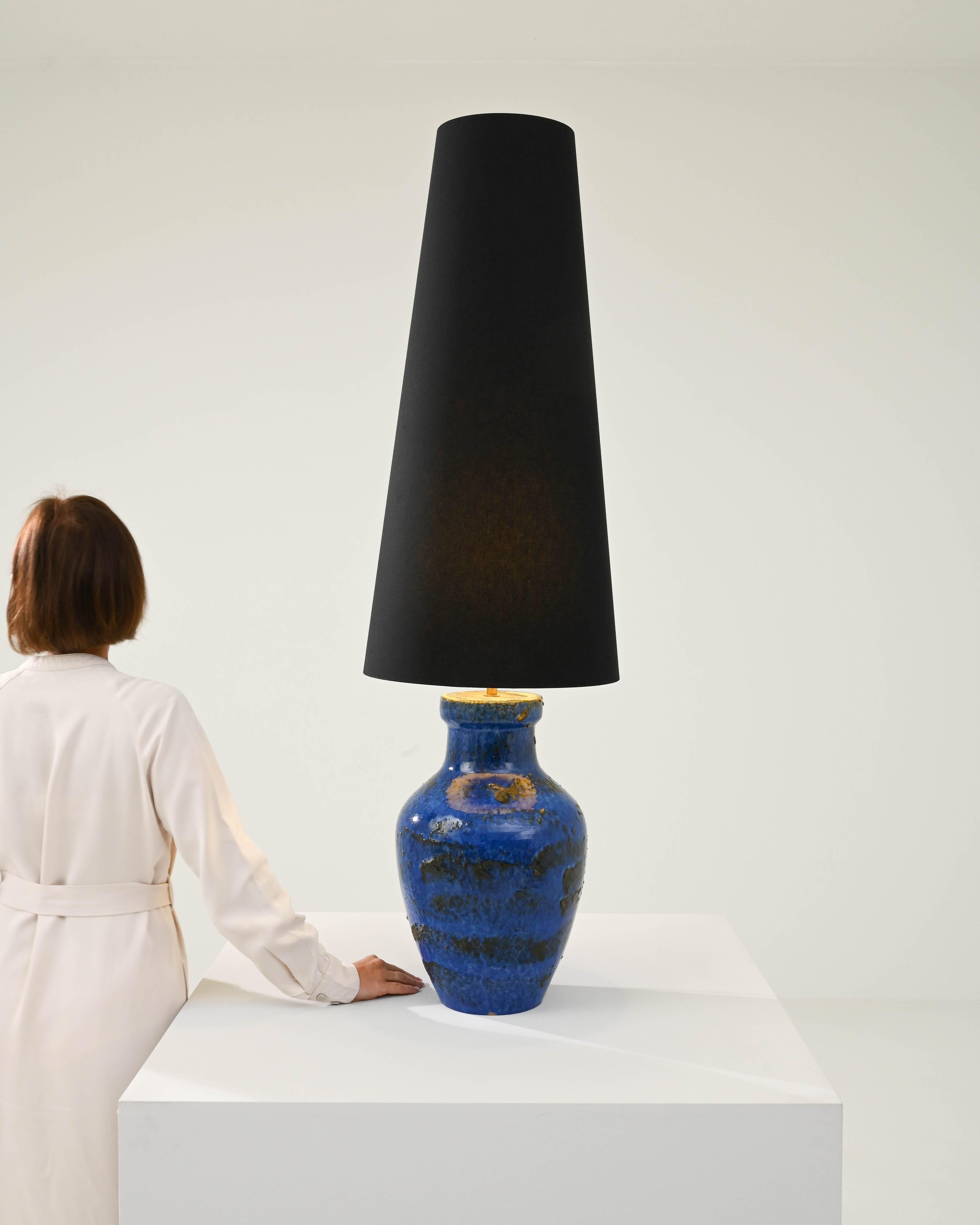 Mid-Century German Ceramic Vase Table Lamp For Sale 1