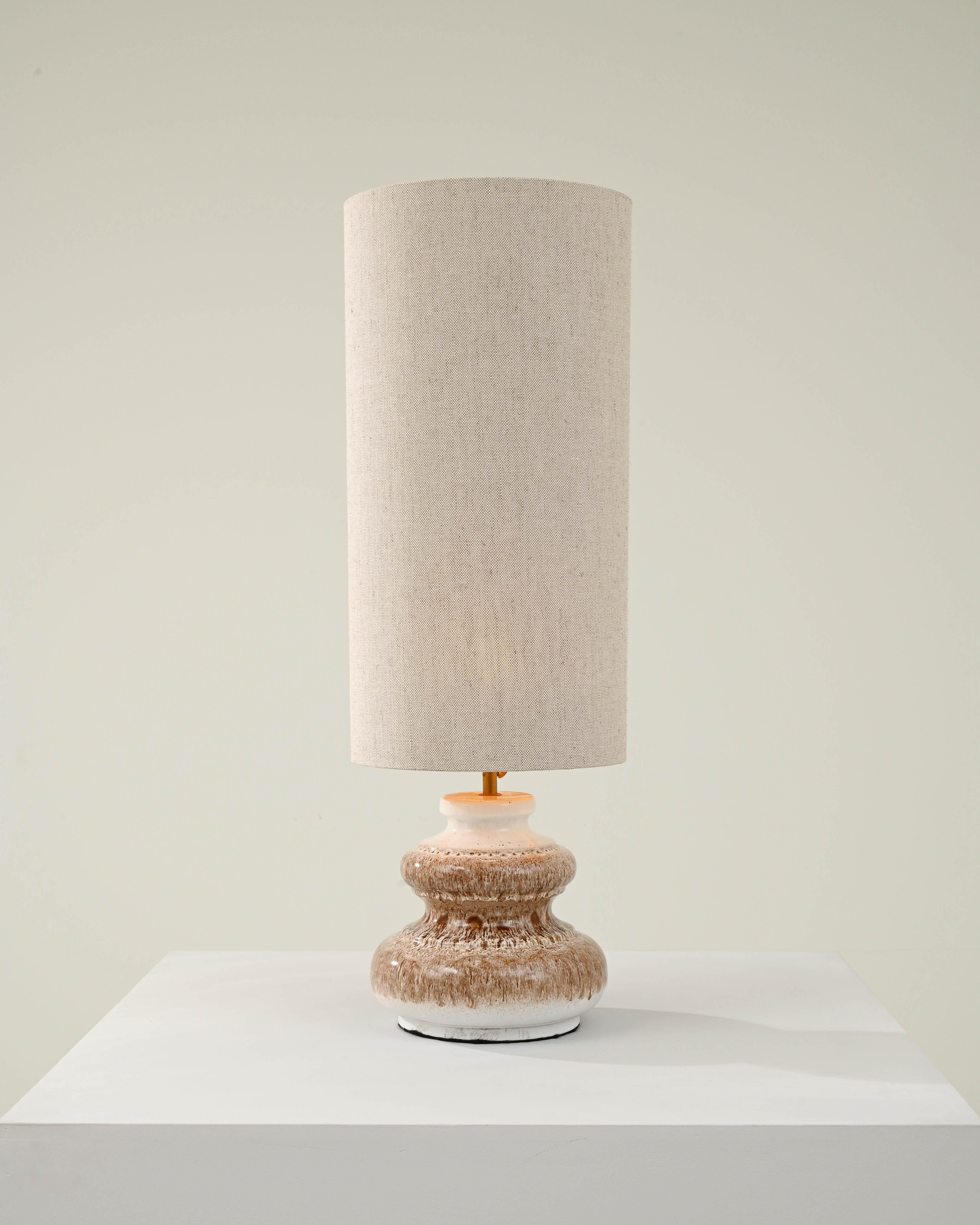 Mid-Century German Ceramic Vase Table Lamp For Sale 1