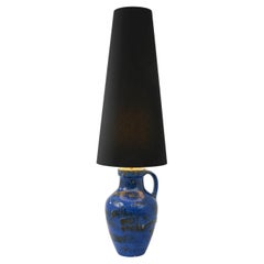 Lampe de table à vase en céramique allemande du milieu du siècle