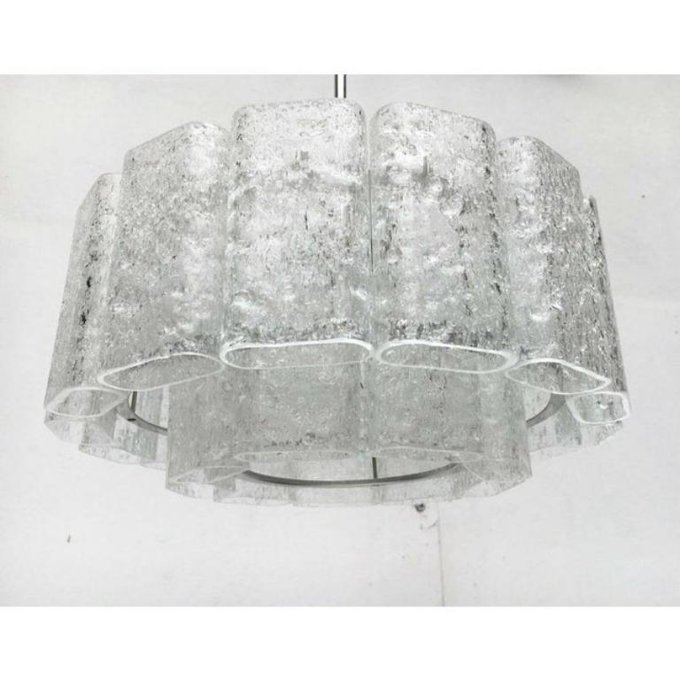 Lampadario tedesco di metà secolo di Doria Leuchten, anni '60 in vendita 4