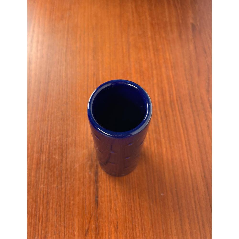 Vaso tedesco di metà secolo in ceramica blu cobalto della serie Bangkok di Melitta, anni '60 In condizioni ottime in vendita a Hamburg, DE