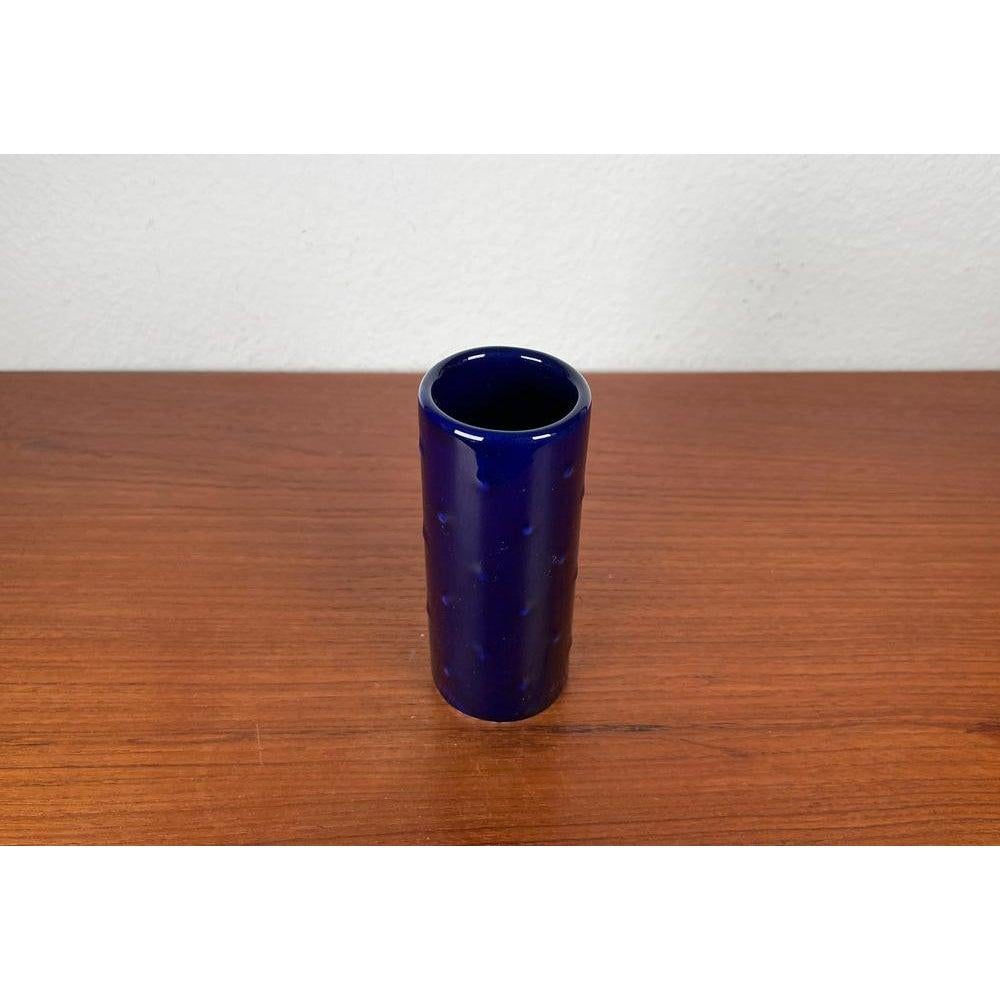 Vaso tedesco di metà secolo in ceramica blu cobalto della serie Bangkok di Melitta, anni '60 in vendita 2